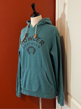 Howler Bros Men’s Pullover Camp Howler Petrol Graphic Monkey Hoodie Sweatshirt